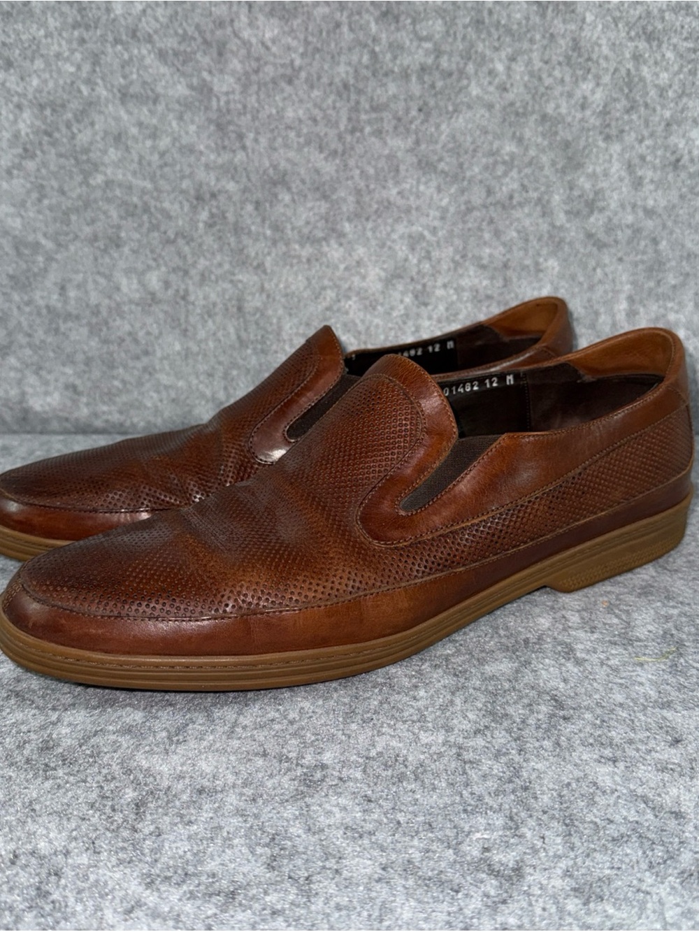Bragano Cole Haan Leather Loafers - Mens 12 - Made in Italy Brown Slip On Dress